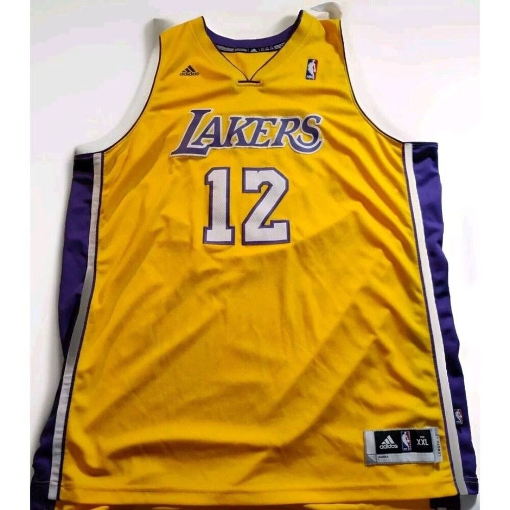 Los Angeles Lakers Jersey Dwight Howard Men's Medium #12 Yellow 923